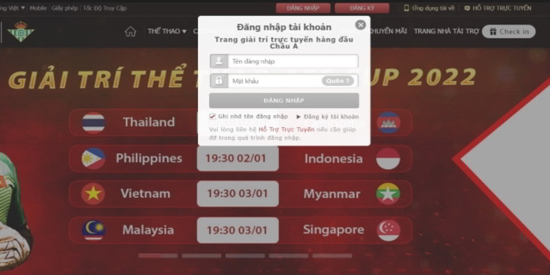 Hướng dẫn tân binh đăng nhập VWIN trên website